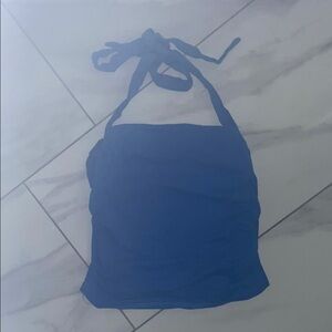 Blue Halter Top